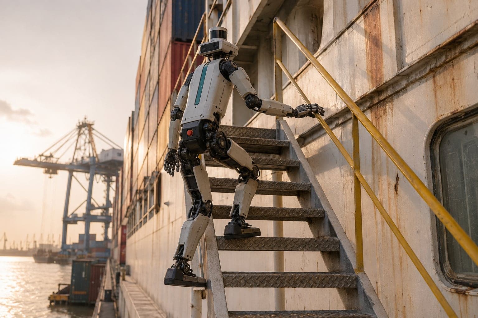 Tidewell B1: Vessel-side lashing deck work